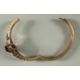 Armreif Gold 585 / 14 Karat, Antikschmuck, besetzt mit Amethyst und Diamanten, ca. 25,8 Gramm - Bild 4 aus 6