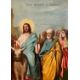 Ikone, Jesus Christus auf Esel, Einzug nach Jerusalem Palmzweig, wohl Russland ca. 19. Jhdt. - Bild 3 aus 5