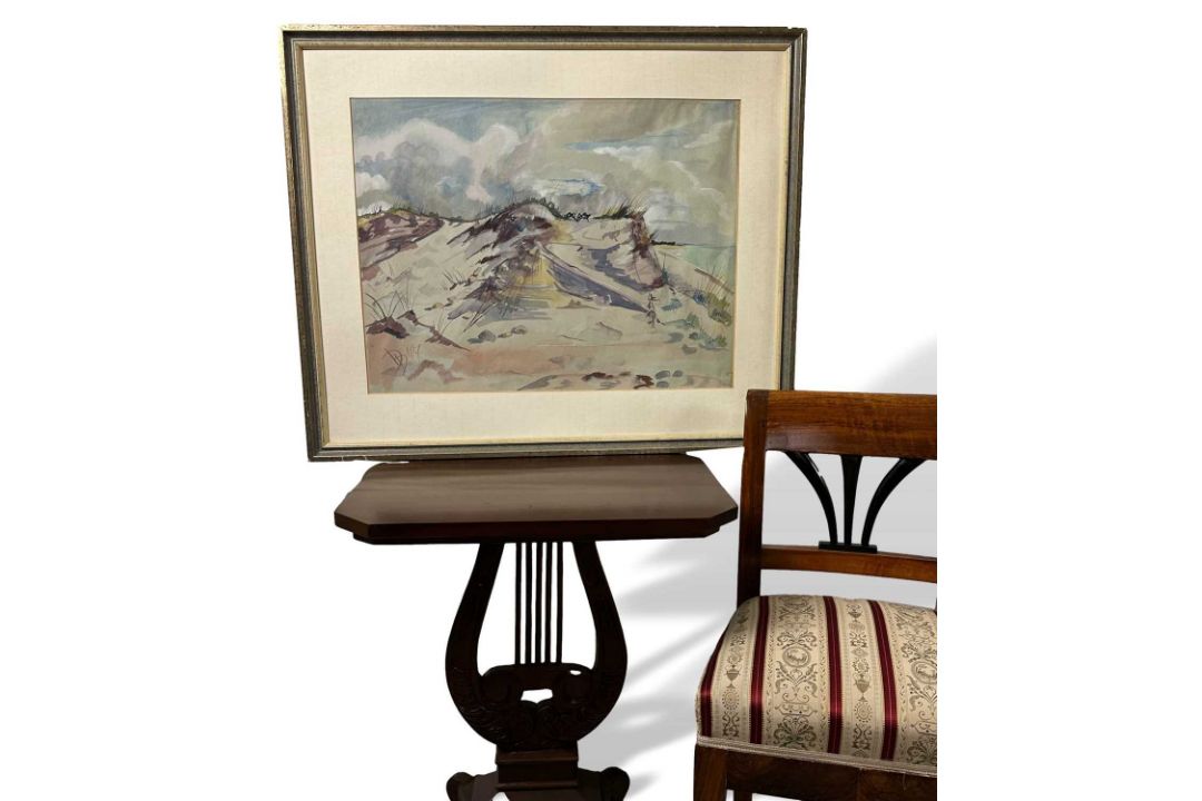 Monogrammist D.D. 1947 oder ähnlich, Aquarell Malerei, Dünen - Bild 2 aus 8