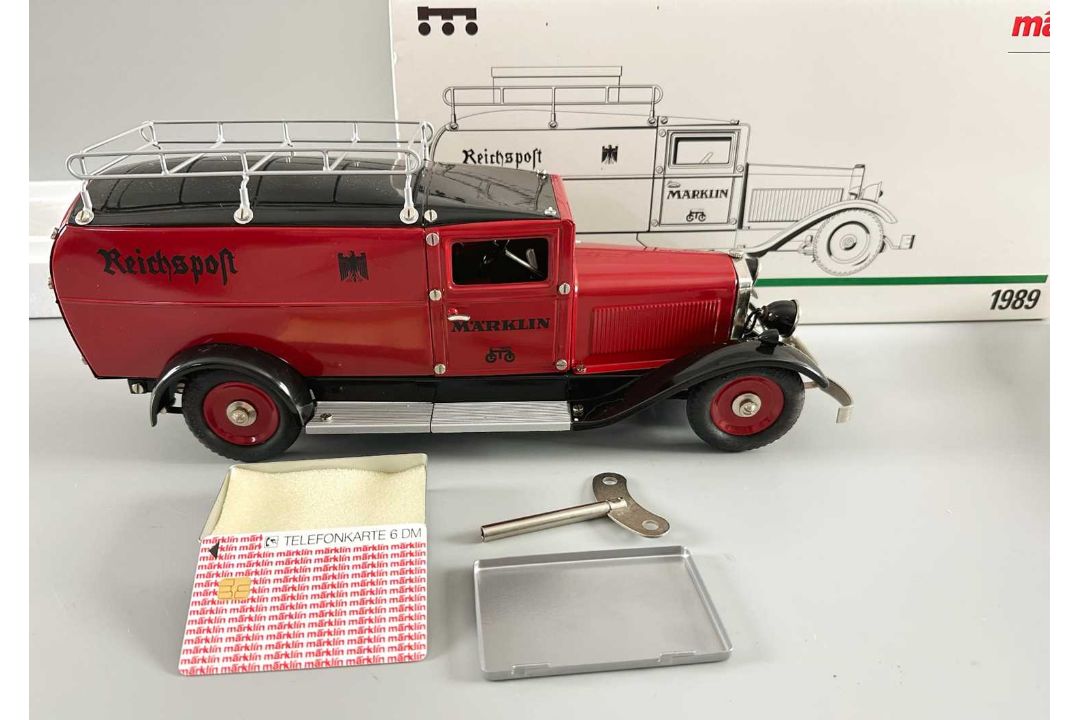Märklin Metall 1989 Reichspostwagen Reichspost, mit Originalverpackung, Zertifikat und Telefonkarte - Bild 1 aus 4