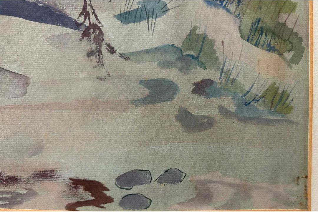 Monogrammist D.D. 1947 oder ähnlich, Aquarell Malerei, Dünen - Bild 5 aus 8