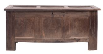 An oak coffer,