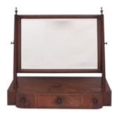 A Regency mahogany dressing table mirror,