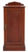 A Victorian mahogany bedside pot cupboard,