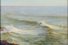 Charles Dunlop Tracey (British, 1870-1948) Barnstable Bay Oil on canvas 29.