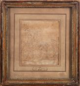 Attributed to Jan Luyken (Dutch, 1649-1712) A group scene Ink wash on paper 15.5x 13.