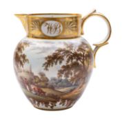 A Derby porcelain porter jug,