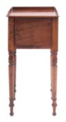 A Regency mahogany pot cupboard,