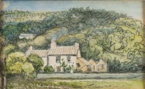John Petherick (British, 1788-1861) St. Blazey, Cornwall Watercolour 12.5v x 18.5cm Inscribed 'St.