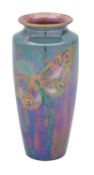 A Shelley porcelain 'Butterfly Lustre' vase,