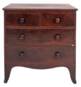 A Regency mahogany chest of drawers,