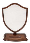 A late Victorian mahogany dressing table mirror,