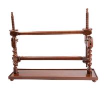 A Victorian mahogany tapestry frame,