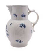 A First Period Worcester porcelain jug,