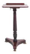 A Regency mahogany metamorphic occasional table /music stand, by Wilkinson of Ludgate Hill,
