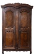 A Louis XV chestnut armoire,
