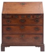 A George II oak bureau,