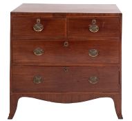 A Regency mahogany chest of drawers,