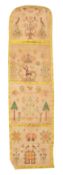 A fine George III double-sided needlepoint sampler, the work of Ann Batt,