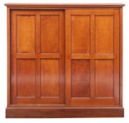 A mahogany housekeeper's cabinet in Arts & Crafts style,
