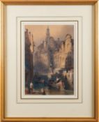 Samuel Prout (1783-1852) Vessels on a canal in Utrecht Watercolour with highlights in gouache 28.