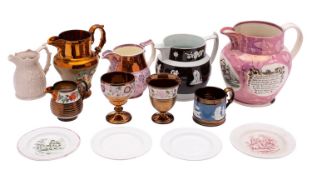 A group of English pottery,