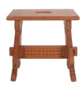 An oak stool in Gothic style,