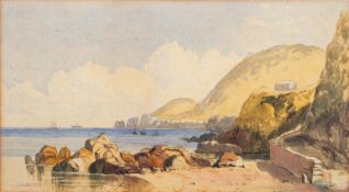 John Shapland (British, 1865-1929) South Devon Coast Watercolour 18.