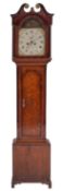 Broderick, Spalding an oak and mahogany longcase clock,