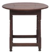 An oak occasional table,