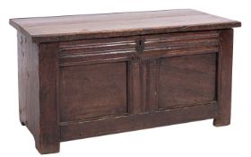 An oak coffer,