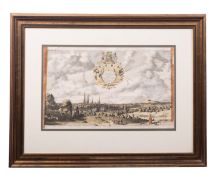 Michael Burgher (Flemish, 17th Century) A pair of engravings of Stafford and Lichfield,