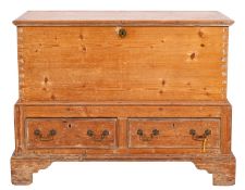 A pine mule chest,