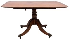 A Regency mahogany breakfast table;