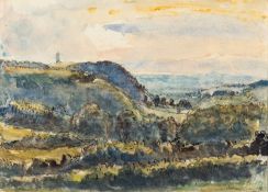 *Paul Ayshford Methuen (British, 1886-1974) King Alfred's tower, Somerset, 1965 Pen,