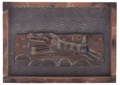 *John Maltby [1936 - 2020] a stoneware plaque,