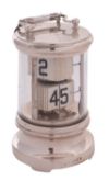 An Edwardian silver cased flicker clock or ticket timepiece, the case by Henry Clifford Davis,
