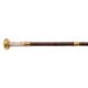 A palmwood, turquoise, mother of pearl and gilt metal mounted walking stick, late 19th century, - Image 1 of 2