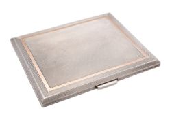 An Elizabeth II silver cigarette case, by W. H.