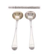 A silver cased crochet hook by Edwin Whitehouse, Birmingham 1918,