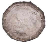 A large silver salver by James Dixon & Sons, Sheffield 1927,