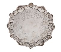 An early George III silver waiter by Richard Rugg I, London 1768,