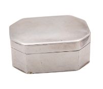 A George III silver double sided snuff box by Thomas Phipps & Edward Robinson, London 1795,