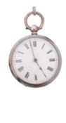 Bennett, Cheapside a silver pocket watch the Swiss bar movement having a cylinder escapement,