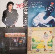 LPs by Michael Jackson and 3 Elton John