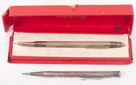 A silver Eversharp propelling pencil, wi