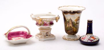 A mixed lot of 19th century English porc
