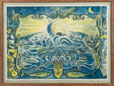 Scandinavian School (20th Century) Signed print,
