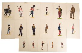 A collection of twenty-nine watercolours