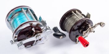 A Penn No,85 multiplier reel, together w